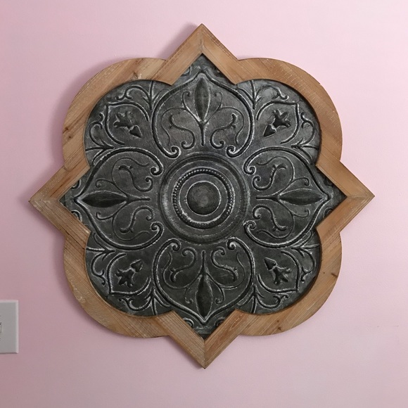 PD Home & Garden Wall Decor Wood Metal Medallion Wall Decor Poshmark